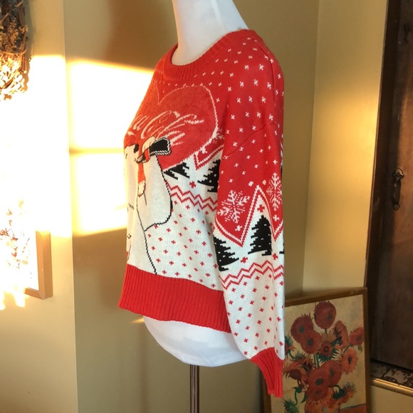 COCA COLA Size XS Snow Polarbear Sweater Cozy ChristmasTree Coke Drinking $69NEW - Picture 7 of 16